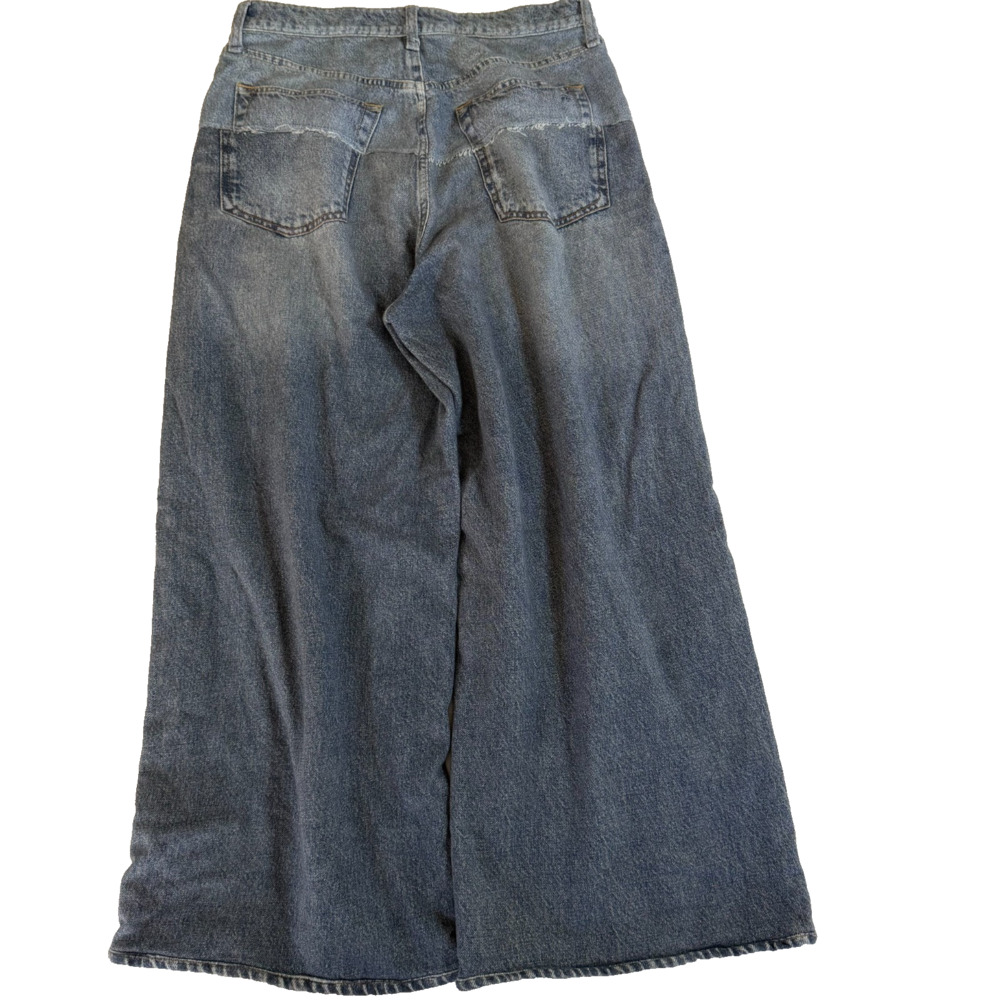 rag & bone Miramar Sofie Wide Leg Pants Two‑Tone Spliced Size 28 - Picture 9 of 10